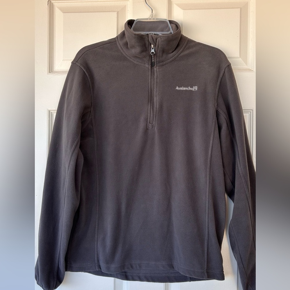 Avalanche 1/4 Zip Gray Fleece Unisex Size‎ Small